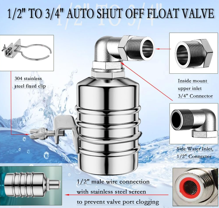 Flotador - control de nivel de agua - disponible