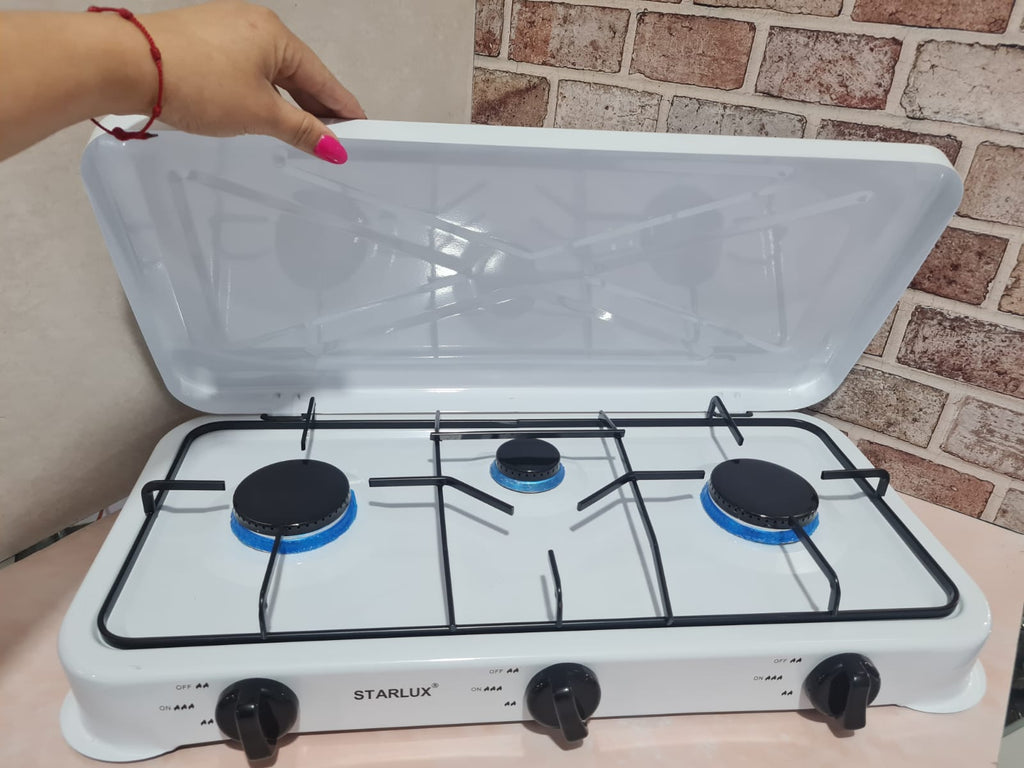Estufa de mesa de 3 hornillas - disponible