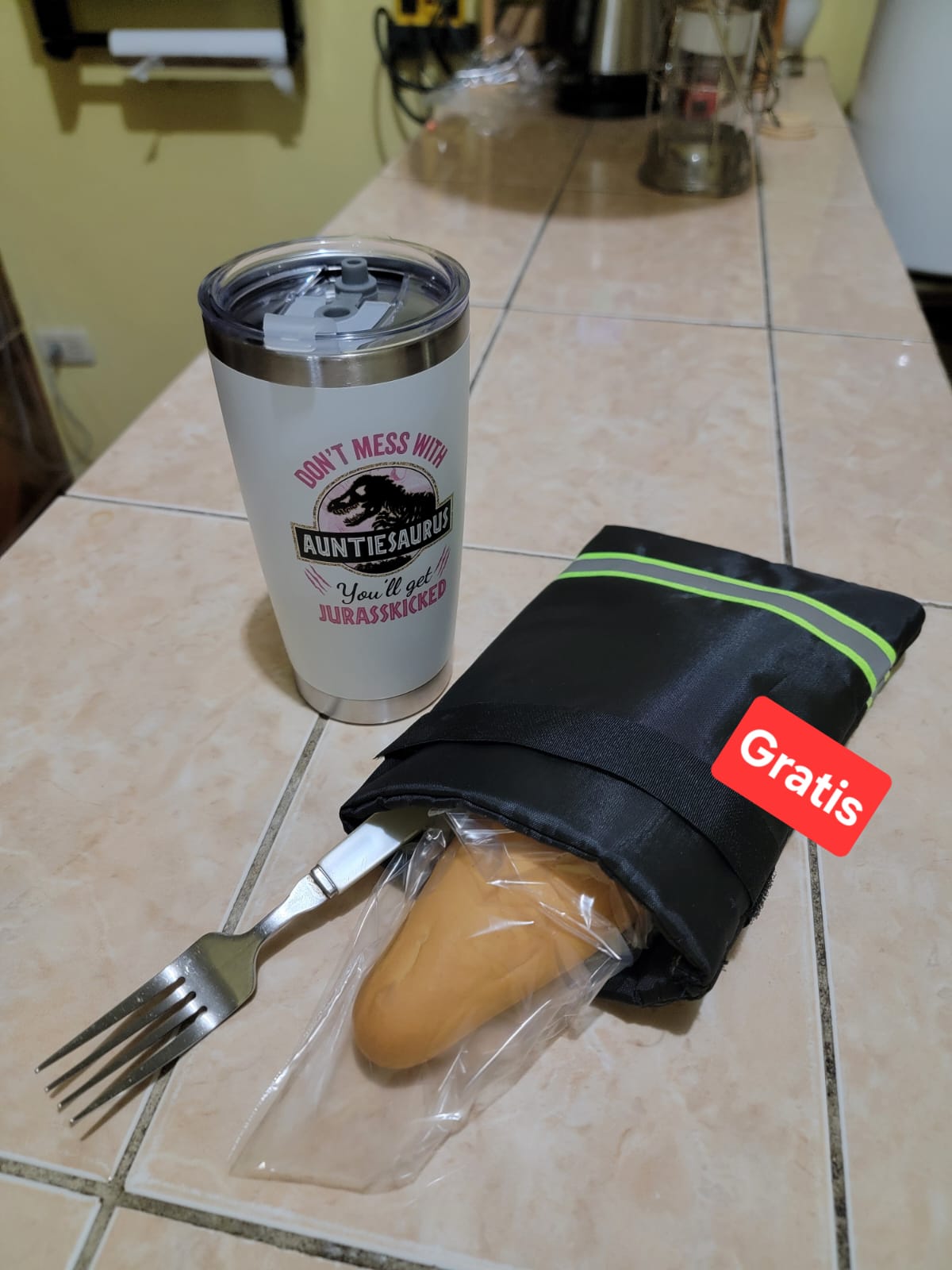 Vaso térmico Jurasskicked + gratis bolsa térmica multiusos - disponible