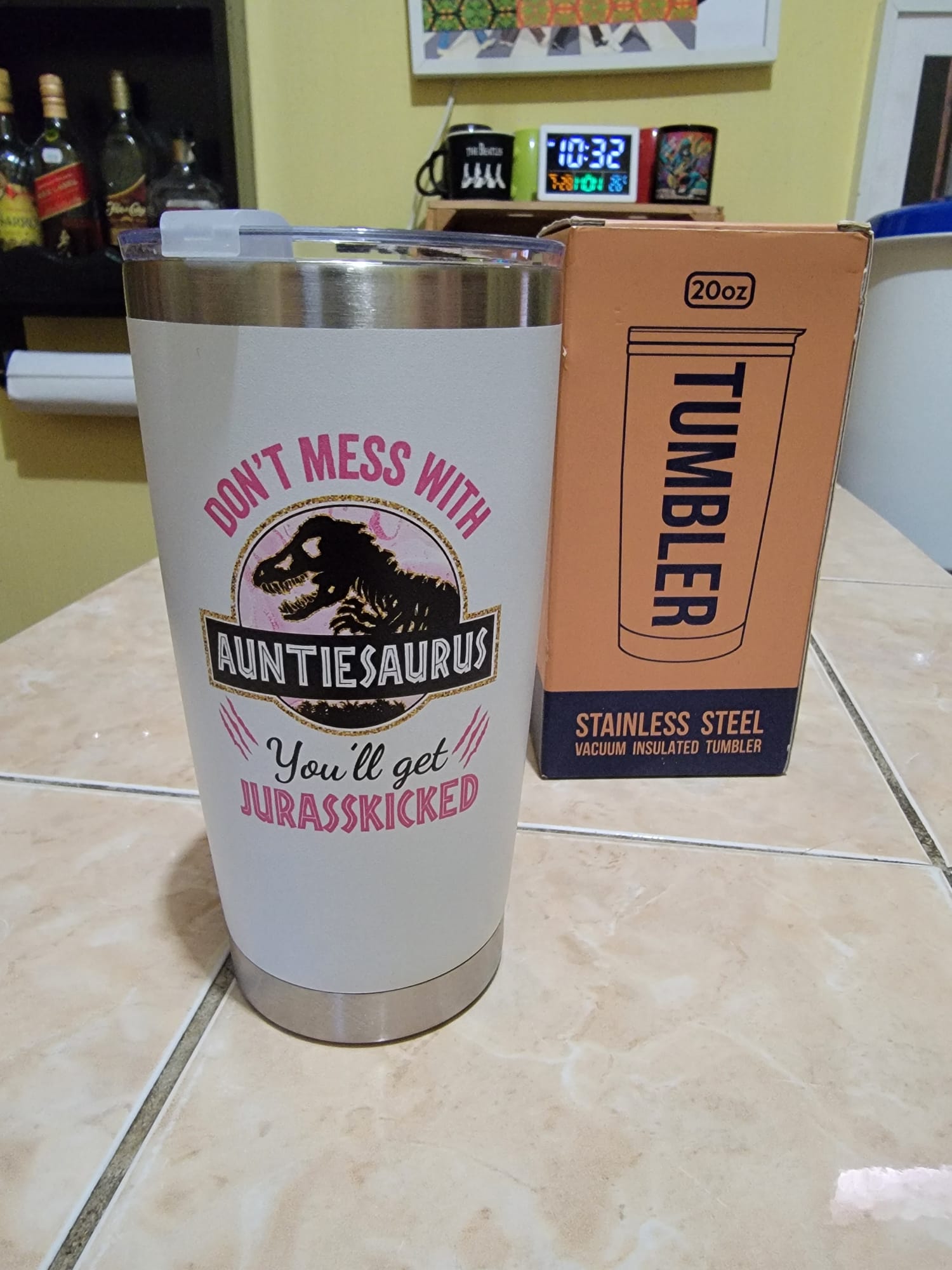 Vaso térmico Jurasskicked + gratis bolsa térmica multiusos - disponible